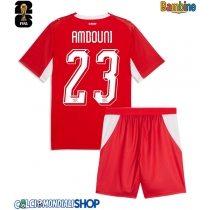 Maglie da calcio Svizzera Zeki Amdouni #23 Prima Maglia Bambino Mondiali 2026  Manica Corta + Pantaloni corti)